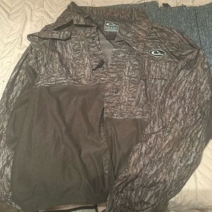 Drake button up camo shirt